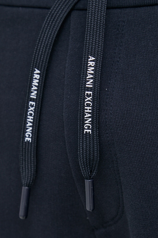 Bavlněné šortky Armani Exchange námořnická modř 8NZS75.ZJKRZ.NOS