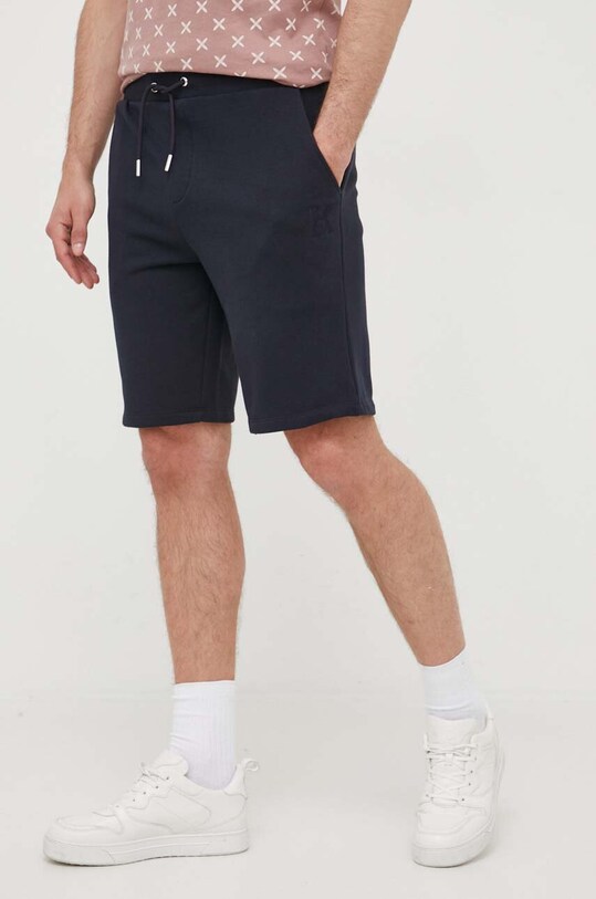 Karl Lagerfeld pantaloni scurti tricotaj bleumarin 500900.705889