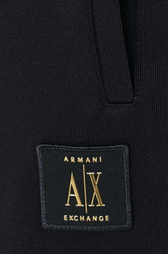 Памучен къс панталон Armani Exchange черен 8NZSPQ.ZJ1ZZ.NOS