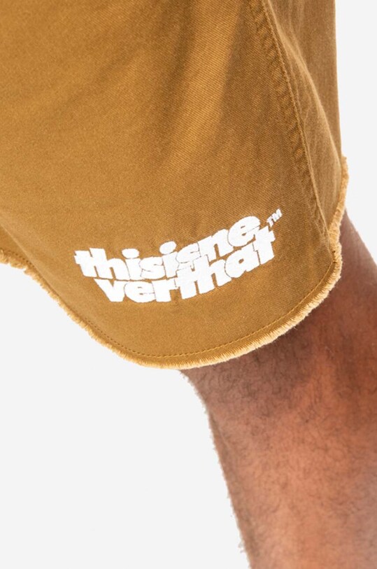 thisisneverthat cotton shorts Easy TN221WSOCS01 brown
