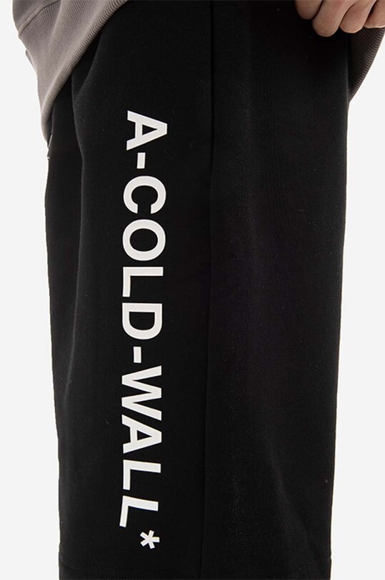 Odzież A-COLD-WALL* szorty bawełniane Essential Logo ACWMB118 czarny