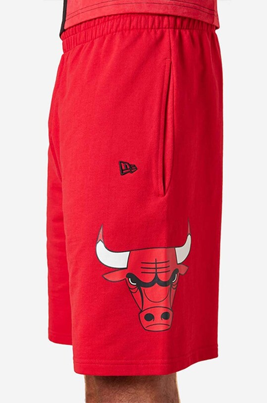 Odzież New Era szorty bawełniane Washed Logo Bulls 13083852 czerwony