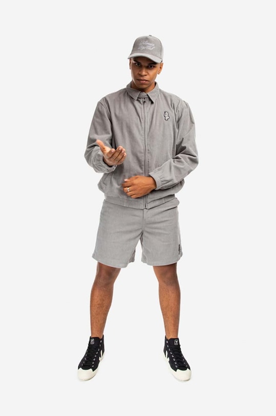 Billionaire Boys Club pantaloni scurți Corduroy Shorts B22208 gri AA00