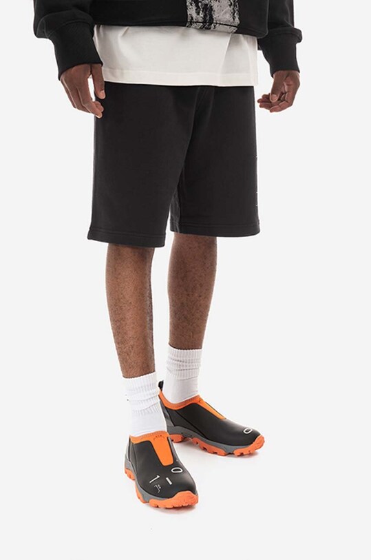 A-COLD-WALL* szorty bawełniane Foil Grid Sweat Shorts ACWMB132.