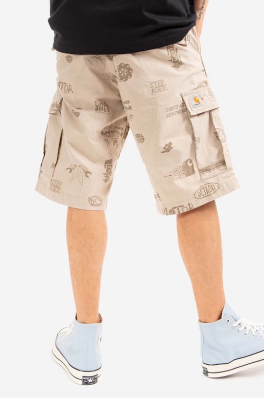 Îmbrăcăminte Carhartt WIP pantaloni scurți din bumbac Regular Cargo I015999. maro