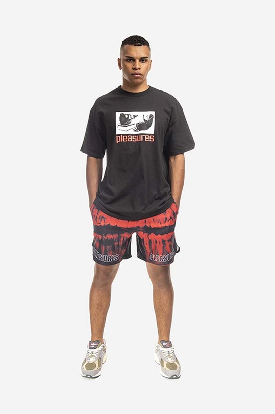 PLEASURES shorts P22SU027 red AA00