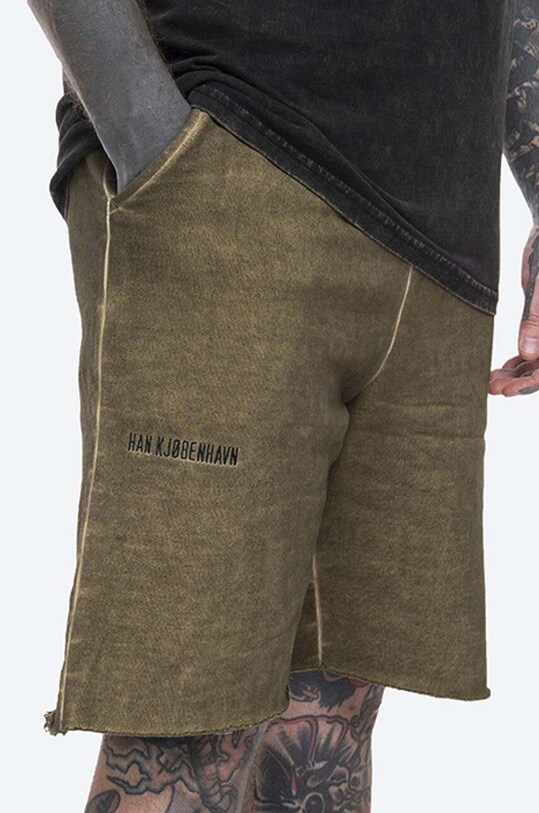 Han Kjøbenhavn szorty bawełniane Sweat Shorts zielony M.130412