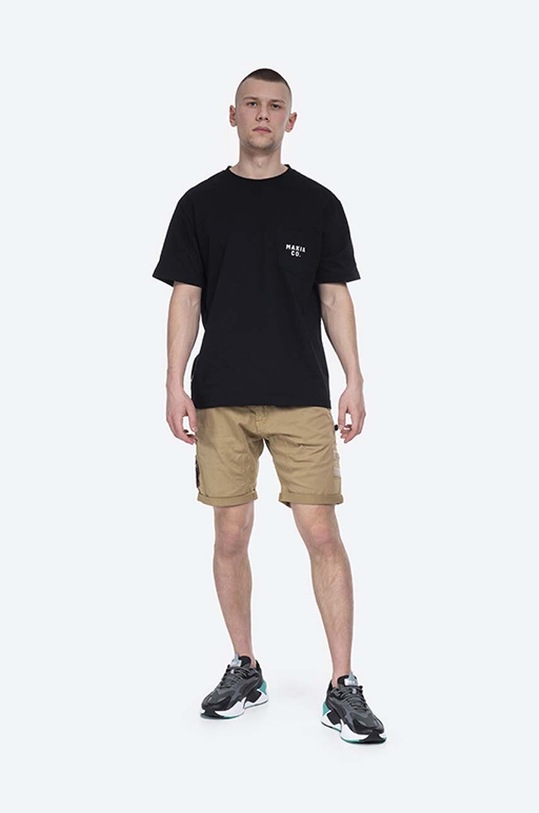 Alpha Industries pantaloni scurți Kerosene Patch 116212.14 bej AA00