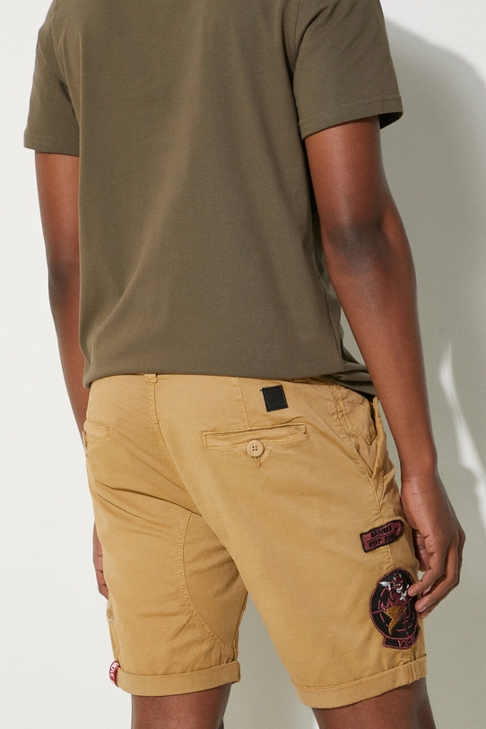 Alpha Industries pantaloncini Kerosene Patch beige 116212.14