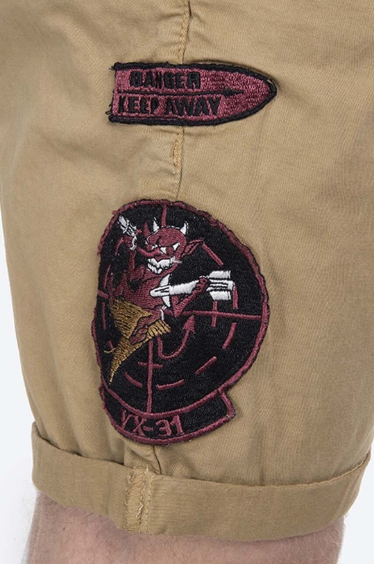 Alpha Industries pantaloni scurți Kerosene Patch 116212.14 bej