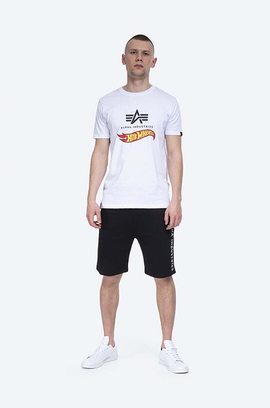 Alpha Industries szorty Al Sweat 116365.03 czarny AA00