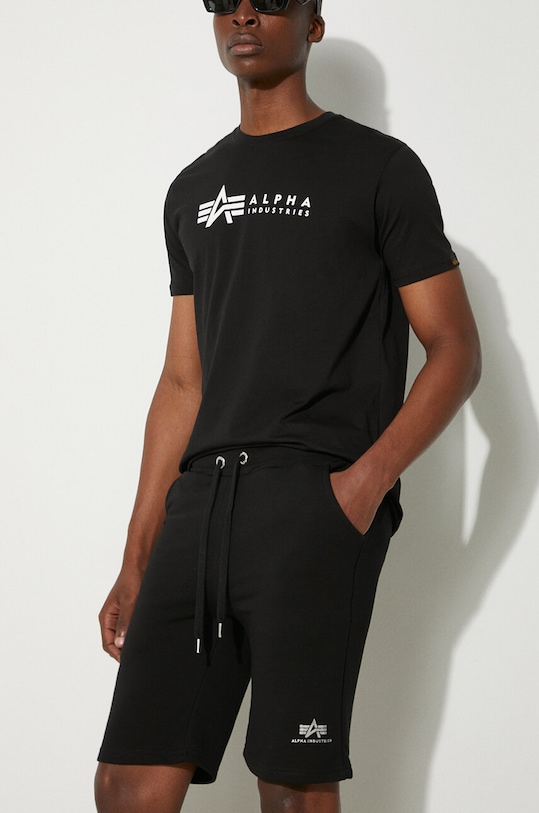 Alpha Industries pantaloni scurți Basic negru 116363FP.530