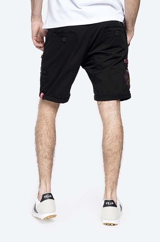 Îmbrăcăminte Alpha Industries pantaloni scurți Kerosene Patch 116212.03 negru
