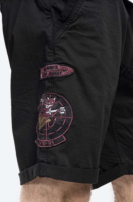 Alpha Industries pantaloni scurți Kerosene Patch 116212.03 negru