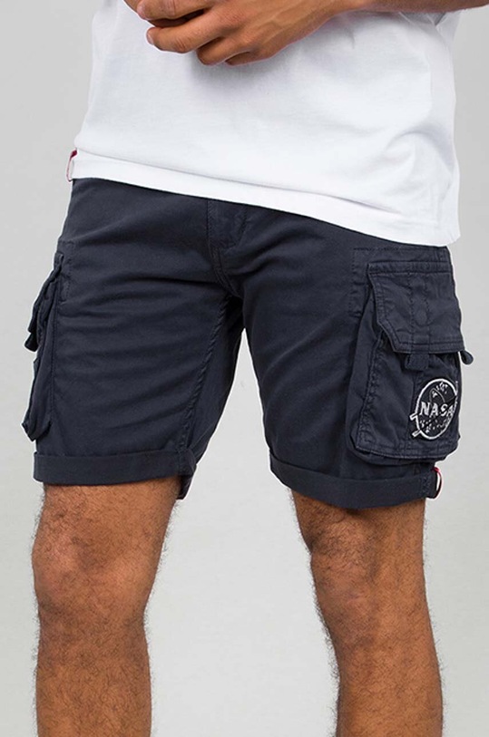 Alpha Industries shorts x Nasa with elastane navy 126207.07