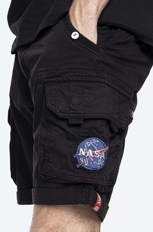 Alpha Industries szorty x NASA 126207.03 czarny