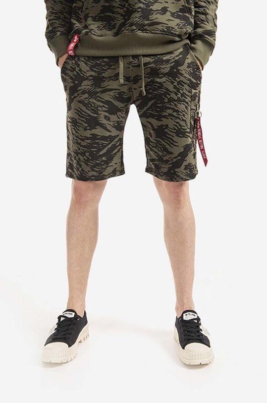 Alpha Industries rövidnadrág X-Fit Cargo Short Camo mintás zöld 166301C.634