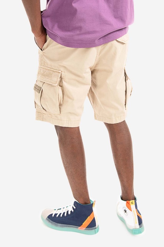 Clothing Napapijri cotton shorts NA4G5G.GI8 beige