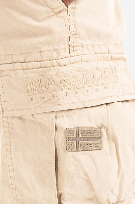 Napapijri cotton shorts NA4G5G.GI8 beige