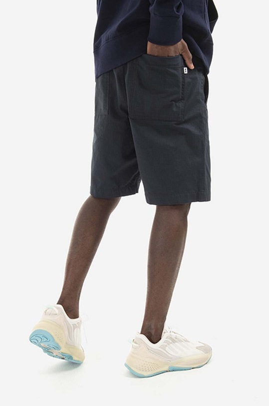 Clothing Wood Wood cotton shorts Alfred 12215210.5274 navy