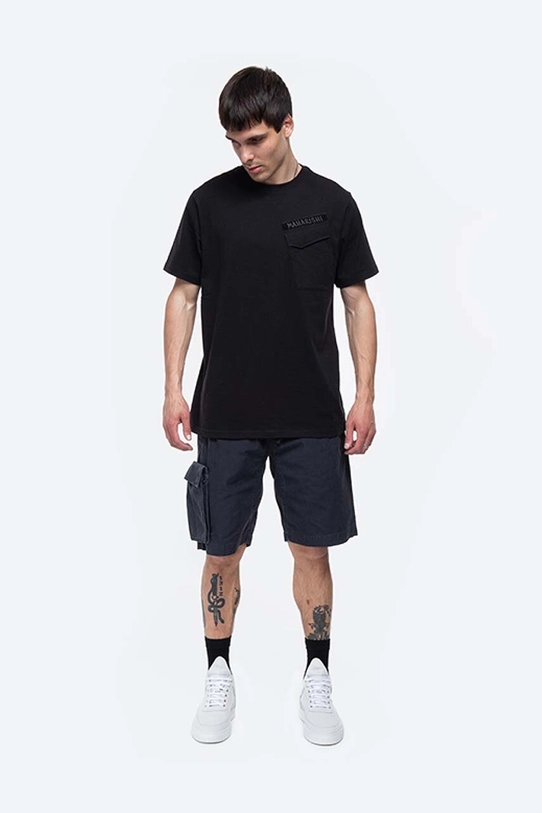 Bavlněné šortky Maharishi Wild Ones Trackshorts 2092 BLACK 2092.BLACK černá AA00