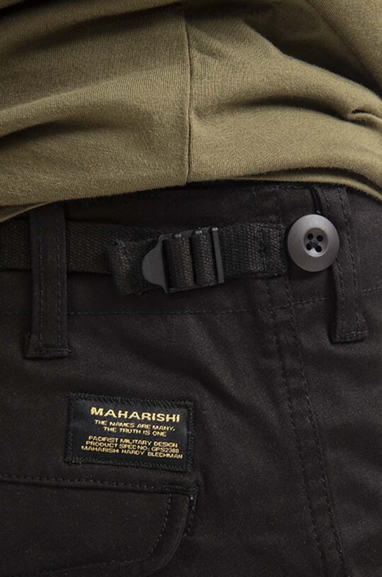 Maharishi szorty bawełniane 8008.BLACK