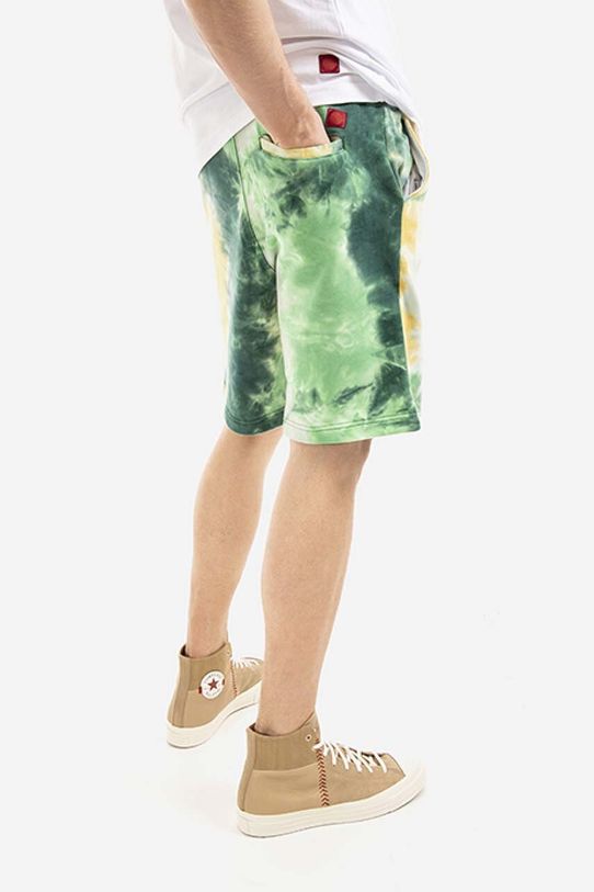 Abbigliamento CLOT pantaloncini in cotone Badge Shorts CLSRS50016.GREEN verde