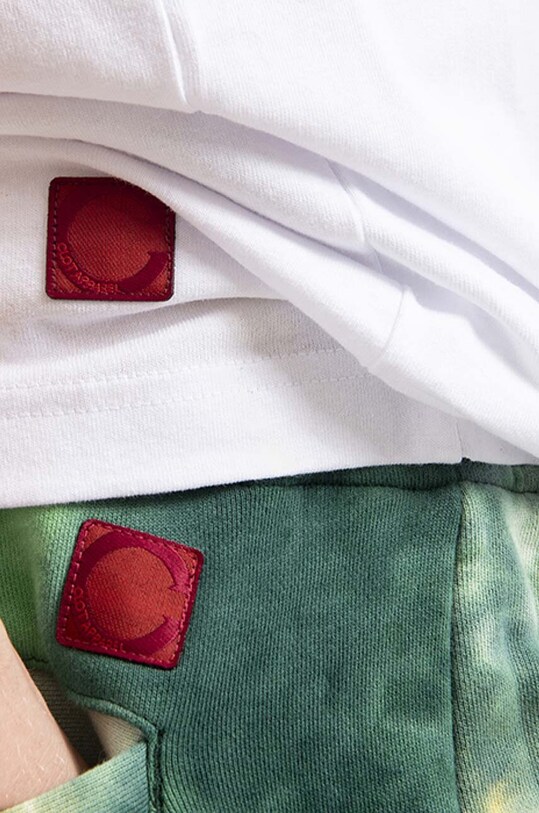 Bavlnené šortky CLOT Badge Shorts CLSRS50016-GREEN CLSRS50016.GREEN zelená
