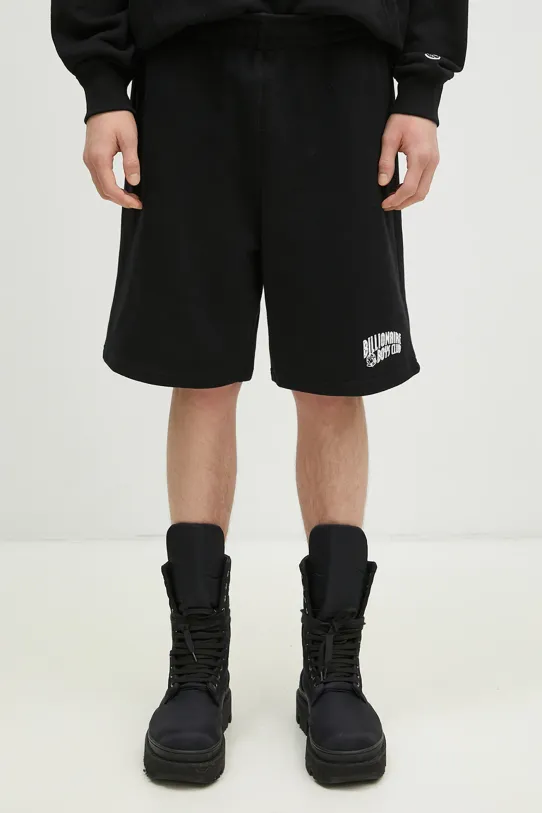 Billionaire Boys Club szorty bawełniane Szorty Small Arch Logo Shorts BC002 BLACK nadruk czarny BC002