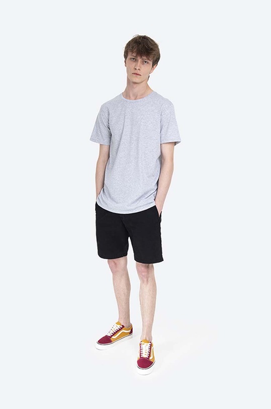 Carhartt WIP cotton shorts John Short I021730.BLACK black AA00
