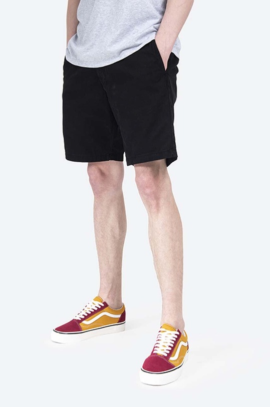 Carhartt WIP cotton shorts John Short I021730.BLACK black