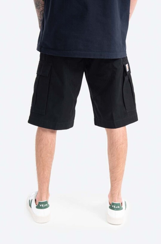 Одяг Бавовняні шорти Carhartt WIP Regular Cargo Short I028246.BLACK чорний