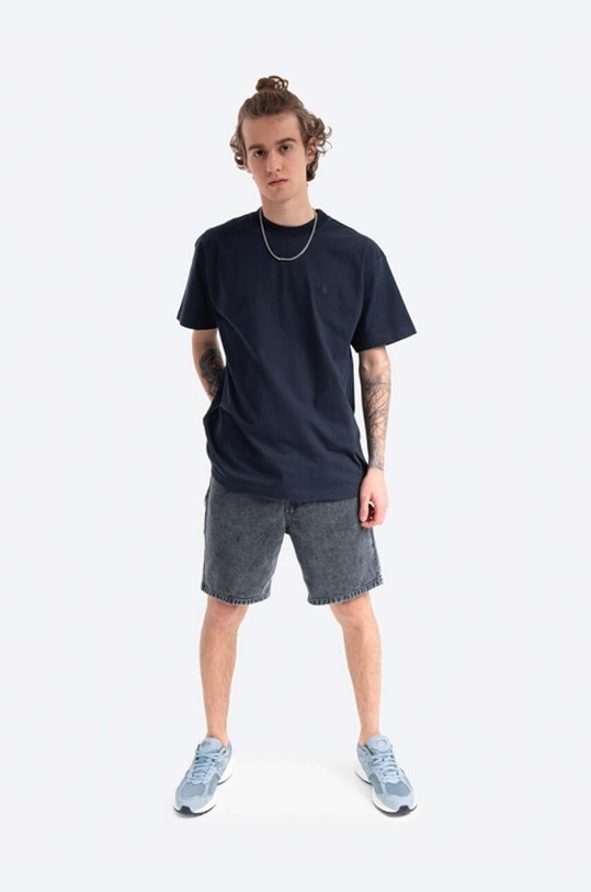 Carhartt WIP denim shorts Newel Short I029149.BLACK.WORN gray AA00