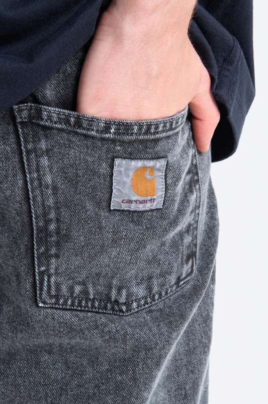 Carhartt WIP denim shorts Newel Short gray I029149.BLACK.WORN