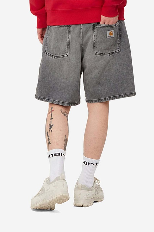Carhartt WIP pantaloni scurți din denim I029209.89WI gri AA00