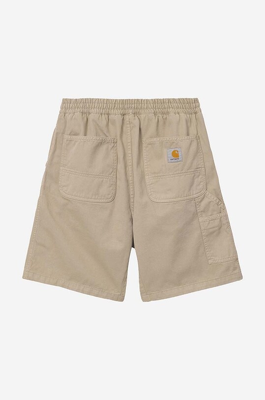 Carhartt WIP cotton shorts Flint Short beige I030480.WALL