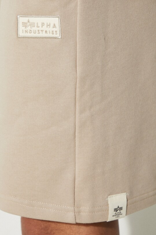 Бавовняні шорти Alpha Industries коричневий 106365.627