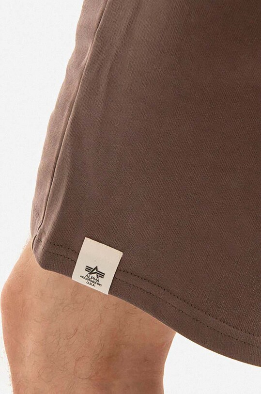 Bavlnené šortky Alpha Industries hnedá 106365.628