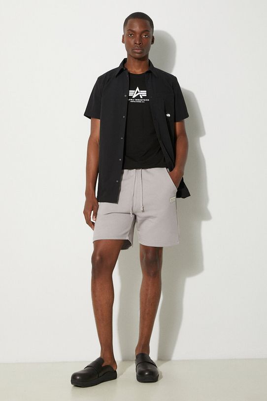 Бавовняні шорти Alpha Industries 106365.643 сірий AA00