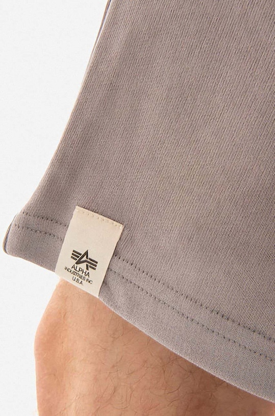 Bavlněné šortky Alpha Industries 106365.643 šedá