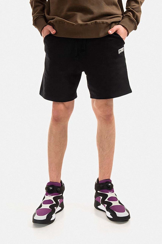 Alpha Industries szorty bawełniane bawełna czarny 106365.649