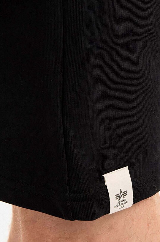 Alpha Industries pantaloni scurți din bumbac 106365.649 negru