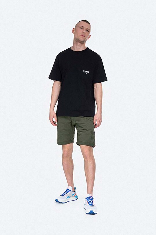 Alpha Industries szorty bawełniane 116212.142 zielony AA00