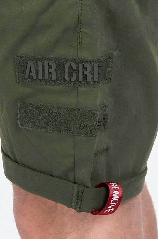 Alpha Industries szorty bawełniane zielony 116212.142