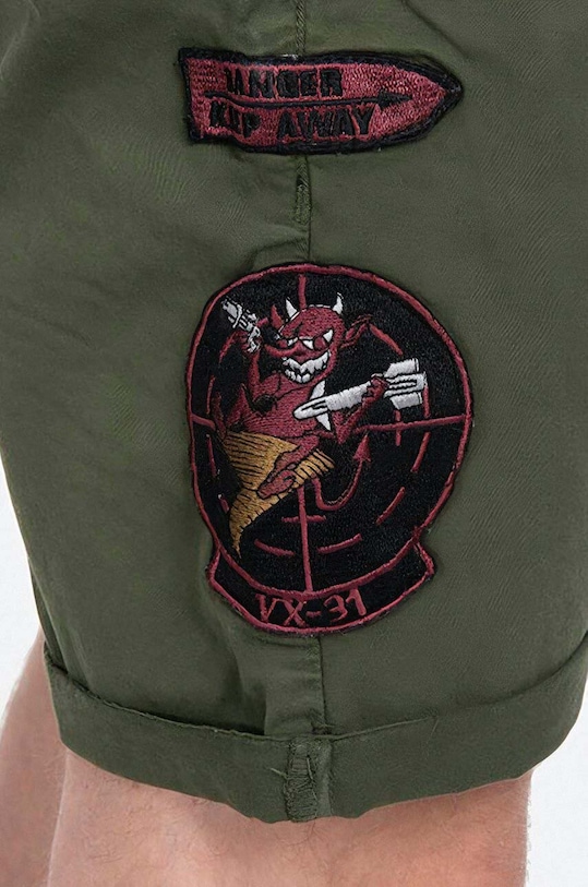 Alpha Industries szorty bawełniane 116212.142 zielony