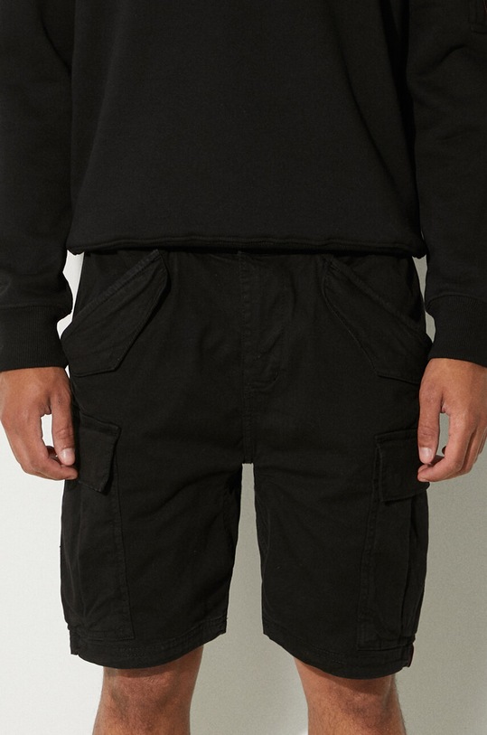 Alpha Industries shorts Airman with elastane black 116211.03