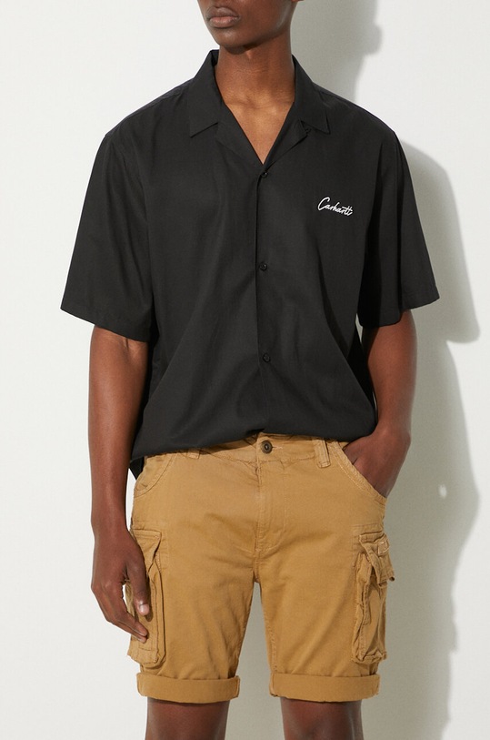 Alpha Industries szorty z elastanem zielony 176203.13