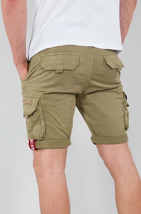 Alpha Industries cotton shorts Crew Short 176203.82 green AA00