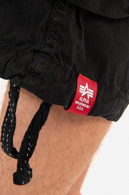 Alpha Industries pantaloni scurți din bumbac Jet Short negru 191200.03