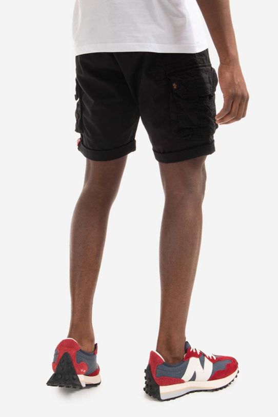 Alpha Industries szorty bawełniane czarny 176203.03
